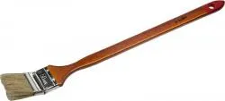 Кисть радиаторная ЗУБР МАСТЕР светлая натуральная щетина деревянная ручка 25мм