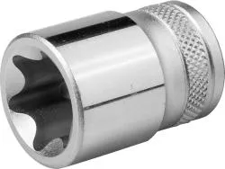 Торцовая головка E22 KRAFTOOL 1/2 Cr-V сталь хромированная 27810-22_z01