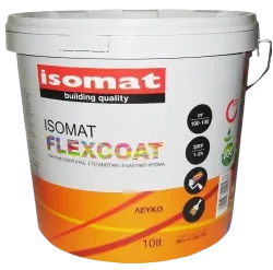 Гидроизоляция обмазочная ISOMAT FLEXCOAT высокоэластичная белая 3л