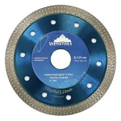 Диск алмазный Vertex Vertextools ультратонкий тип-х 125мм турбо 04-125-08-12