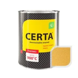 Термостойкая эмаль CERTA золотая до 750 °C 0,8 кг