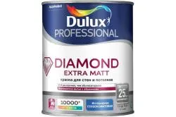 Краска для стен и потолков Dulux Diamond Extra Matt глубокоматовая база BW 1 л.