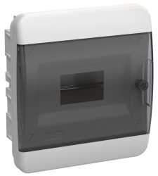 Бокс встраиваемый IEK TEKFOR ЩРВ-П-8 IP41 8 модулей черная прозрачная дверц TF5-KP12-V-08-41-K01-K03