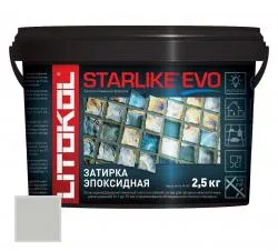Затирка эпоксидная Litokol Starlike EVO S.105 Титановый 2.5кг 485130003
