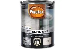 Краска акриловая Pinotex Extreme One для деревянных фасадов, сверхпрочная база BС 0.85л