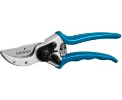 Секатор плоскостной GRINDA 210 мм, рез 22 мм., с алюминиевыми коваными рукоятками,   423423