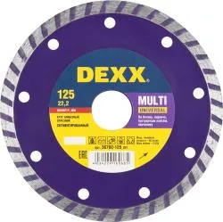 Диск алмазный DEXX MULTI UNIVERSAL 125мм сегментированный 36702-125_z01