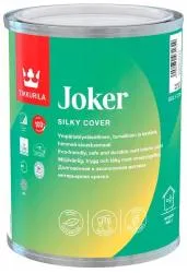 Краска гипоаллергенная TIKKURILA JOKER для стен и потолков, шелковисто-матовая база A 0.9л 878600101