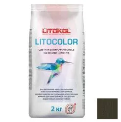 Затирка цементная Litokol Litocolor L. 14 антрацит 2кг 479480002