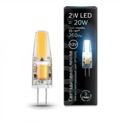 Лампа светодиодная G4 2вт 12V 4100К силикон/GAUSS