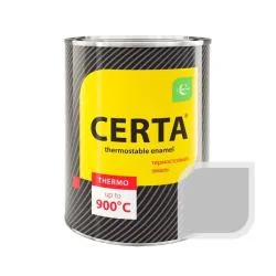 Термостойкая эмаль CERTA серебристая до 700 °C 0,8 кг