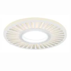 Светильник Gauss Backlight BL137 Кругл./узор. Белый, Gu5.3, 3W, LED 3000K 1/40