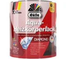 Эмаль Dufa Aqua-Heizkorperlack для радиаторов глянцевая белая 0,75 л.