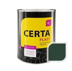 Эмаль по металлу ЦЕРТА-ПЛАСТ зеленый мох 0,8 кг