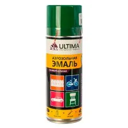 Краска ULTIMA алкидная аэрозольная 520мл. ЗЕЛЕНЫЙ RAL 6002