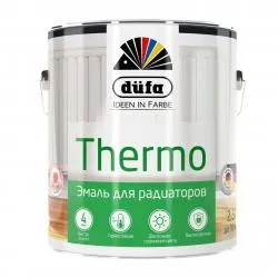 Эмаль Dufa Retail Thermo для радиаторов глянцевая белая 2,5 л
