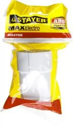 Розетка MAXElectro электрическая, 16А/220В, с заземлением, белая, STAYER
