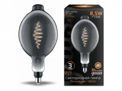 Лампа Gauss LED Filament BT180 GAUSS E27 8.5W Gray 165lm 1800K 1/2