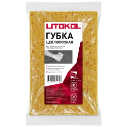 Губка целлюлозная LITOKOL для уборки эпоксидной затирочной смеси 501870001