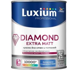 Краска для стен и потолков Luxium Diamond Extra Matt глубокоматовая база BW 9 л 50034524
