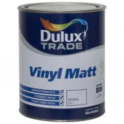Краска Dulux Vinyl Extra Matt для стен и потолков, водно-дисперсионная, матовая, база A (1 л.)