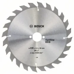 Диск пильный BOSCH OPTILINE ECO 230 х 30мм Т24 2608641793