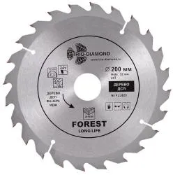 Диск пильный Trio-Diamond FOREST LONG LIFE 200х30/32х2,4мм 24T FLL829