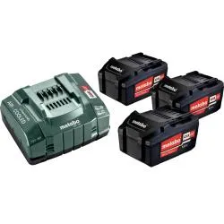 Набор: 3 аккумулятора + 1 зарядное устройство METABO Basic Set 5.2