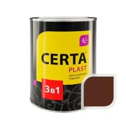 Грунт-эмаль 3 в 1 по ржавчине ЦЕРТА-ПЛАСТ шоколад 0,8 кг