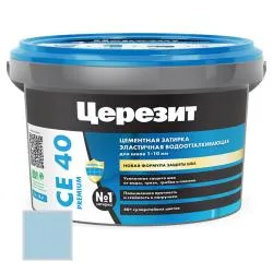 Затирка цементная Ceresit CE40 №80 небесный 2кг 1427836