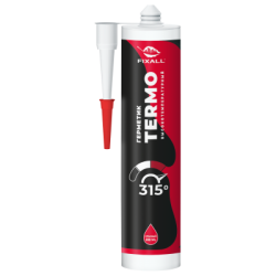 Герметик силиконовый высокотемпературный FIXALL +300°С красный 300 мл 6908