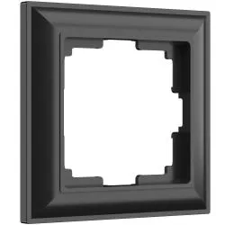 Рамка на 1 пост черный матовый WERKEL WL14-Frame-01