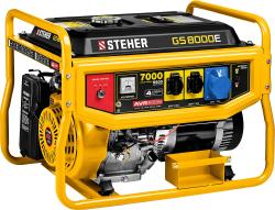 Генератор бензиновый STEHER 7000 Вт с электростартером GS-8000Е