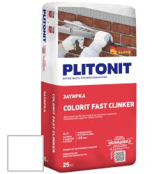 Затирка PLITONIT Colorit Fast Clinker белый 25кг Н008816