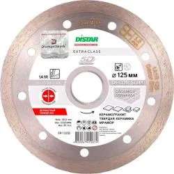 Диск алмазный DISTAR Decor Slim сплошной 125х1,2х8х22,23мм 11115427010