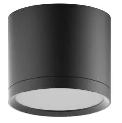 LED светильник накладной с рассеивателем HD017 10W (черный) 4100K 88х75,720лм, 1/30