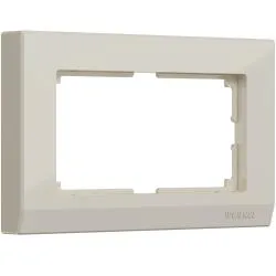 Рамка для двойной розетки слоновая кость WERKEL WL04-Frame-01-DBL-ivory