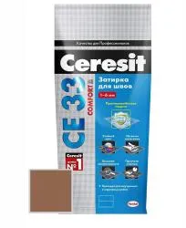 Затирка цементная Ceresit CE33 № 47 сиена 2кг 2092752