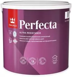 Краска износостойкая TIKKURILA PERFECTA для стен и потолков, глубокоматовая база A 2.7л 700010599