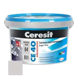 Затирка цементная Ceresit CE40 № 04 серебристо-серый 2кг 1956409