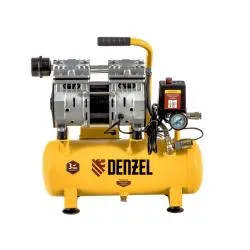 Компрессор DLS650/10 безмаслянный малошумный 650 Вт, 120 л/мин,ресивер 10 л// Denzel