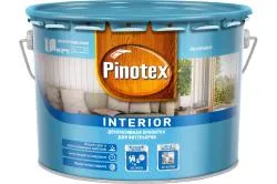 Пропитка декоративная для защиты древесины на водной основе Pinotex Interior база CLR 9 л.