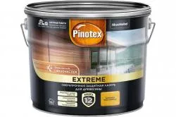 Пропитка декоративная для защиты древесины Pinotex Extreme тик полуматовая 9 л.