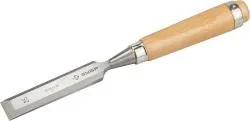 Стамеска-долото "Классик" с деревянной ручкой, хромованадиевая, 25мм, ЗУБР