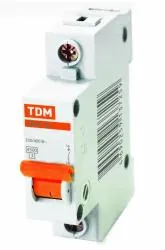 Автоматический выключатель TDM ВА47-63 1P С25 SQ0218-0002