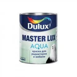 Краска для радиаторов и мебели Dulux Master Lux Aqua 40 полуглянц. база BW 2,5л водно-дисперсионная