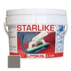 Затирка эпоксидная Litokol Litochrom Starlike 2.5кг C.280 Серый 478610003