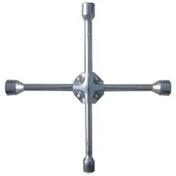 Ключ-крест баллонный, 17 х 19 х 21 мм, квадрат 1/2", усиленный, толщ. 16 мм// Matrix