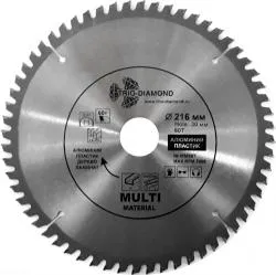 Диск пильный Trio-Diamond MULTI MATERIAL 216х30/32х2,6мм 60T MM907