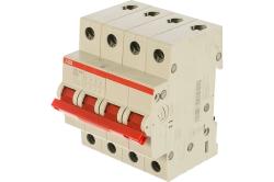 Рубильник ABB SHD204/50 4 полюса рычаг красный 2CDD274111R0050